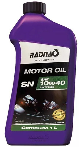 Radnaq Automotive 10w40 Sintético Api Sn