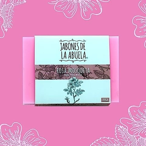 20 Piezas De Jabon Artesanal Glicerina De Rosa Mosqueta