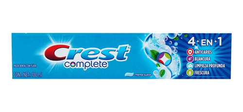 Crest Complete 4 En 1 Pasta Dental Con Flúor C/100ml