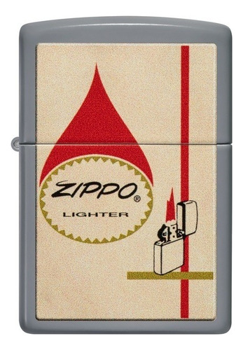 Zippo Flat Grey Vintage - 48496