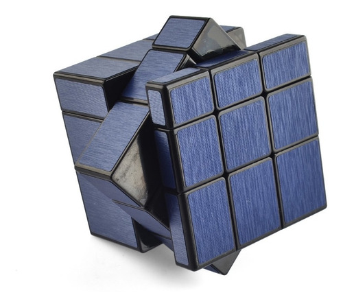 Cubo Rubik Qiyi 3x3 Mirror Azul Magic Cube Wiredrawing