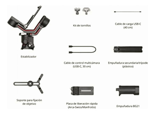 Dji Rs 3 Estabilizador De 3 Ejes Para Cámaras Dslr Y Sin