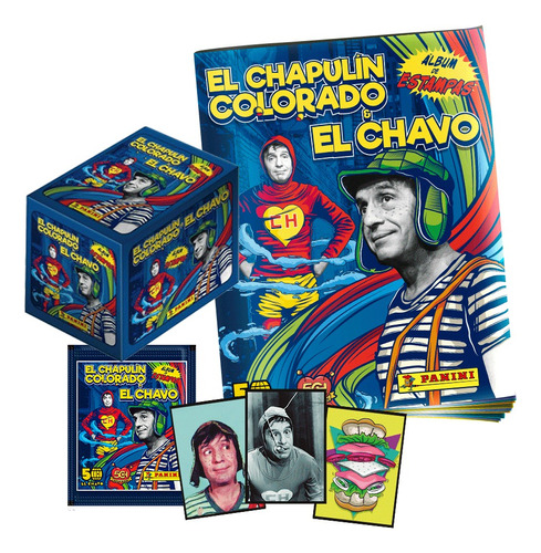El Chapulín Chavo Panini Set Completo Pegar Con Tapa Blanda