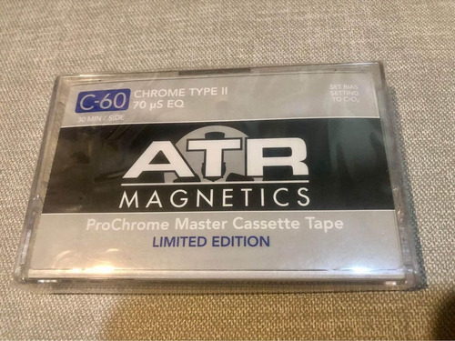 Cassette Atr Magnetics Pro Chrome Máster C-60 Minutos