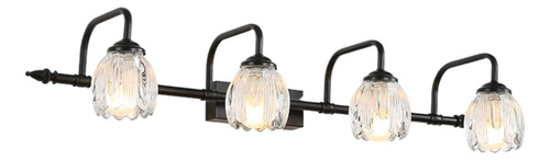 Lampara Espejo Baño 3 Luz Tocador Moderna Pared Hierro Noche