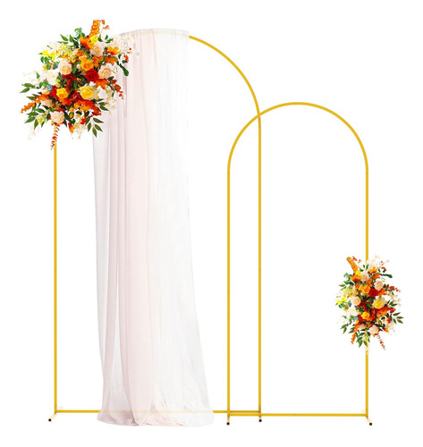 Juego De 2 Soportes De Arco De Metal Dorado Para Arco De Bod