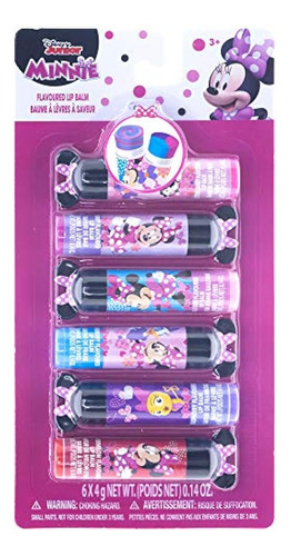 Townley Girl Minnie Mouse Orejas Bálsamo Labial, 6 Ct