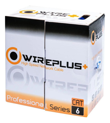 Cable Utp Cat6 Indoor Wireplus+ Caja De 305 Metros