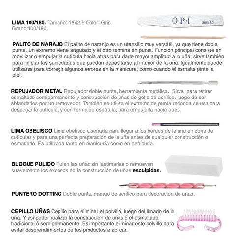 Imagen 6 de 10 de Kit Inicial X 14u Tejar Manicuria Esmalte Semi Cabina Led Uv