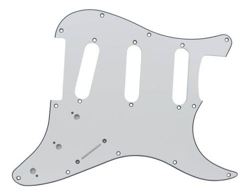 Escudo Para Guitarra Stratocaster Sonotec Pkg Branco Desenho STRATO SSS