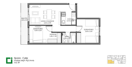 Departamento 2 Ambientes En Venta Caseros