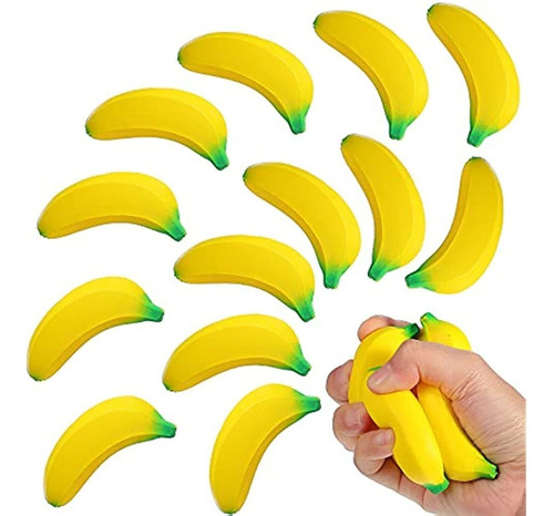 15 Piezas Banana Stress Toys Stretchy Bananas Stress Toys Ba