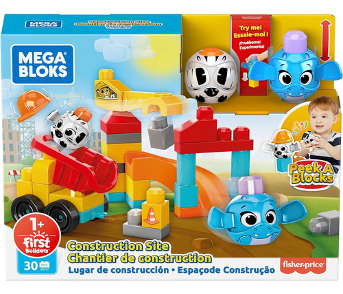 Mega Bloks Mira Un Sitio De Construcción De Bloques, Constru