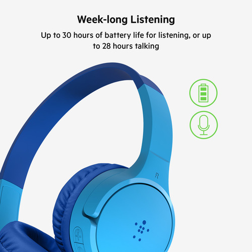 Audífonos Bluetooth Belkin Kids Diadema Azul