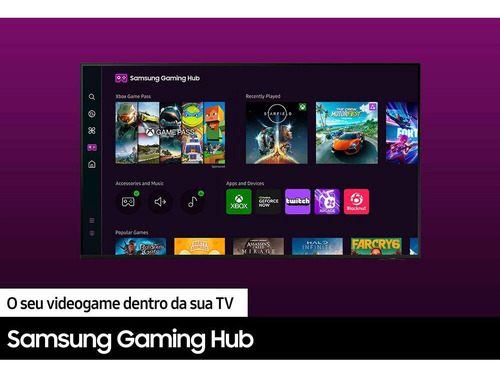 Smart Tv 65 Polegadas Samsung Crystal Uhd 4k Com Gaming Hub