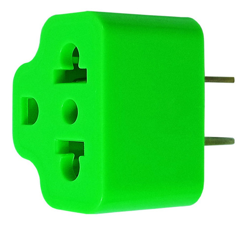 Imagen 3 de 4 de Adaptador Enchufe Con Toma Tierra P-514n-v Opalux