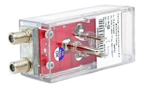 Imagen 2 de 9 de Protector Contra Rayos Contacto Eléctrico Coaxial E-clamper