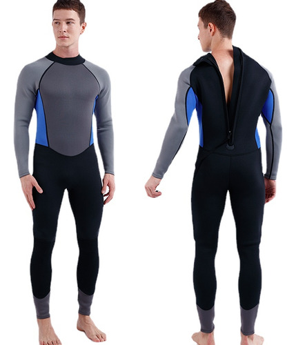 Traje De Neopreno Azul De 3 Mm Para Hombre