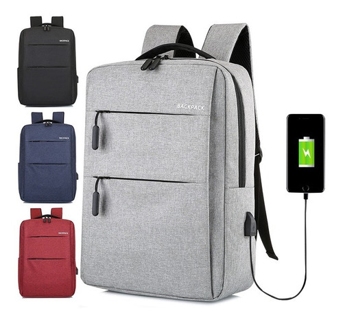 Mochila Ejecutiva Impermeable Para Laptop Con Usb Córdoba