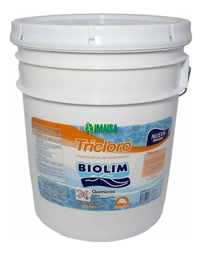 Biolim Tricloro Polvo Para Alberca 20 Kg