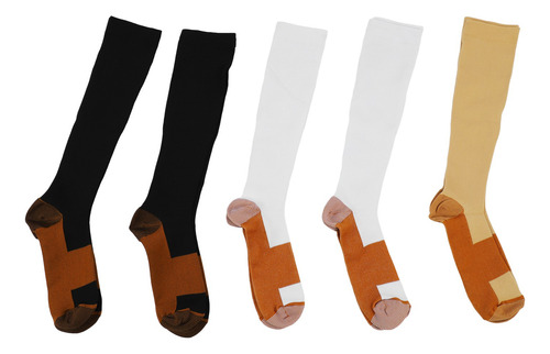5 Pares De Calcetines De Tubo Por Encima De La Pantorrilla