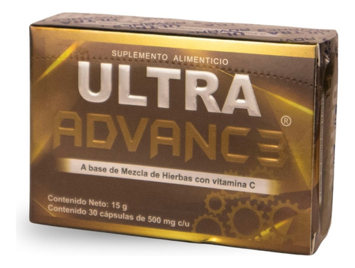 Ultra Advanc3 Dorado Vitamina C 30 Cápsulas Sabor Sin Sabor