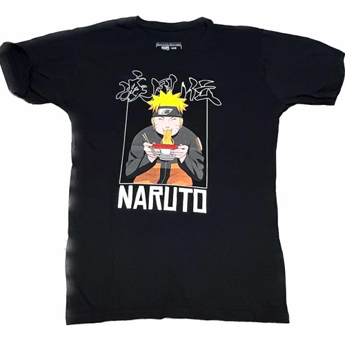 Camiseta Geek Naruto Lamen Preta