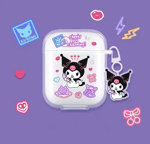 Funda Para AirPods Kuromi By Hello Kitty