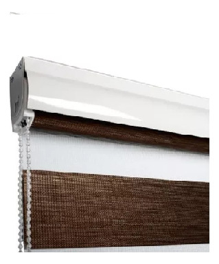 Cortina Persianas Rollar Blinds Diseño Zebra Marron 150x200