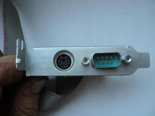 Bracket Conector Puerto Serie Serial Com Db9 + Ps2 Dell Opti
