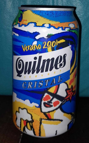 Lata De Quilmes * Cristal 2001 *  Vacia