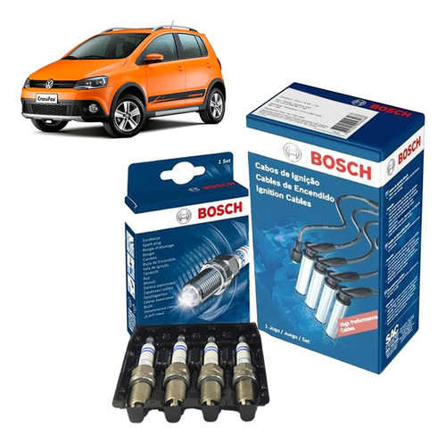 Kit Cabo E Vela Crossfox G2 1.6 8v Tco Ea111 13 Flex Bosch