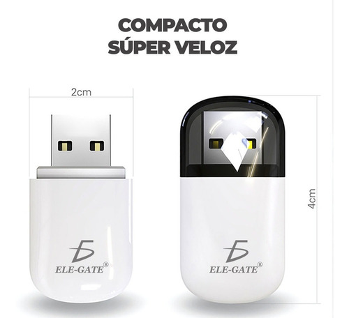 Adaptador Wifi Bluetooth A Usb Inalámbrico 5g Alta Potencia
