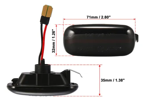 2 Luces Marcador Lateral For Audi A6 A4 A3 S4 S6 S3 Rs4 Rs6