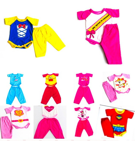 10 Body Roupas Bebê Conjuntos Menina Ou Menino 3-6m Oferta