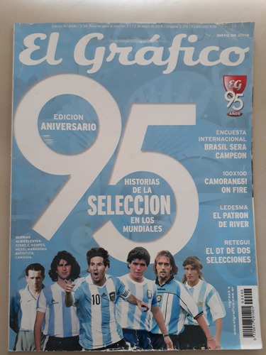 Revista El Grafico Aniversario 95 Años  Mayo 2014 Ed 4446