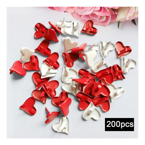 200 Sujetadores De Papel Para Manualidades Con Minitabalorio