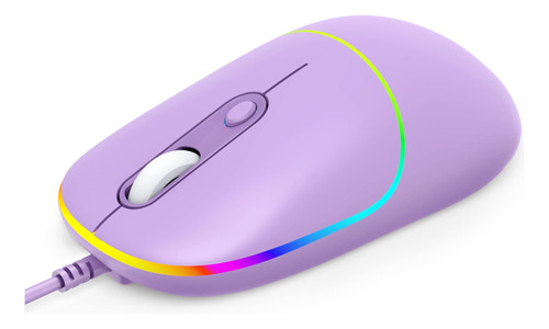 Fenisio Raton Con Cable, Mouse Usb Para Computadora Con Retr