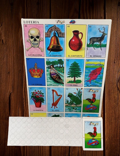 Juego De Lotería Tradicional Mexicana Tamaño Jumbo