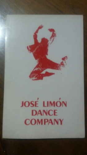 Programa De José Limón Dance Company 1981-82 New York 