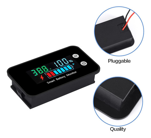 Monitor De Batería Resistente Al Agua Ipx7 12v 24v 36v...