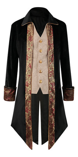 Chaqueta Steampunk Con Estampado Gótico De Cola Medieval