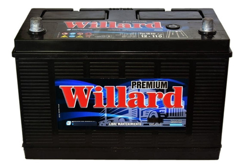 Bateria Willard 12 X 110 + Izquierda Ub920e Ahora 12 Willard