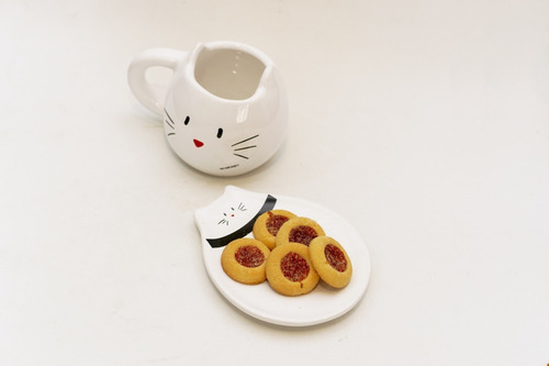 Plato Con Forma De Gato (blanco)