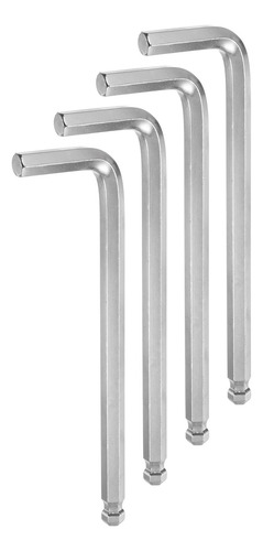 Llave Hexagonal Bola 10 Mm Brazo Largo Acero Cromado