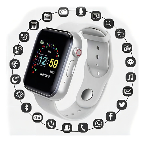 Reloj Inteligente Smartwatch T500 Bluetooth Android Ios Color De La Caja Negro