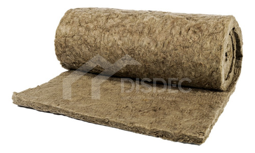 Imagen 2 de 8 de Lana De Roca Mineral En Rollo De 5 Metros X 25mm 40kg/m3