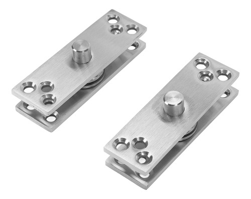 Juego De Bisagras Giratorias Para Puerta De 360°, Acero Inox