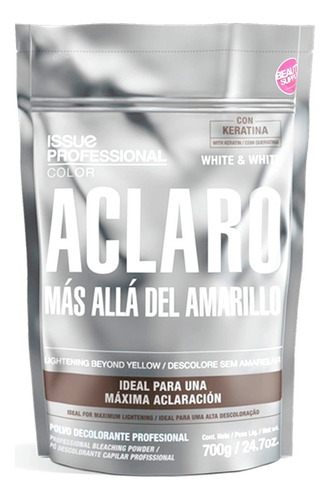 Decolorante Issue Professional  Aclaro Polvo Decolorante tono más allá del amarillo para cabello