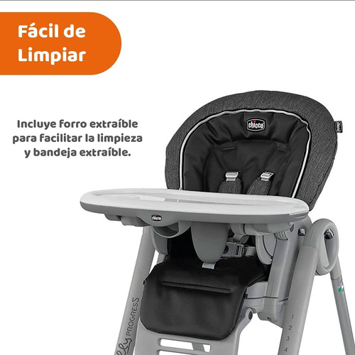 Imagen 6 de 9 de Chicco Silla Alta Primeras Comidas Bebé Polly Progres5 Relax